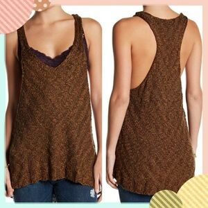 Free People Chevron Sweater Tank Top